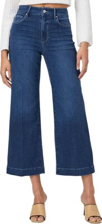 Paige Anessa Ankle Wide Leg Jeans In Sancere
