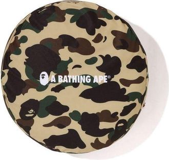 A Bathing Ape 1st Camo Circle Fluffy Beads Cushion Yellow 1J30-192-013-YEL