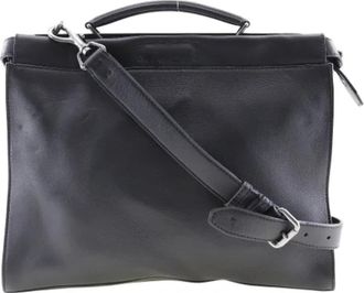 Fendi Tweedehands leren handtassen - Heren - Vintage Handtas - Zwart - ONE Size - Leer - Vintage