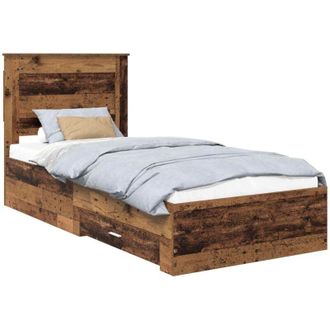 vidaXL Bed Frame with Drawer with Headboard Manual Engineered Wood vidaXL