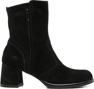 Nero Giardini 60mm suede block-heel boots - women - Calf Suede/Calf Leather/Rubber - 37 - Black