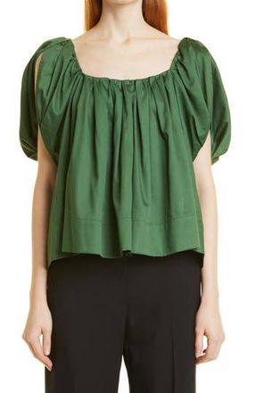 Rebecca Taylor Babydoll Top in Emerald at Nordstrom Rack, Size 8