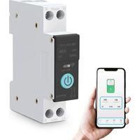 OEM Interruptor Wifi Inteligente, Disyuntores Dom&eacute;sticos, Control Remoto Por Tel&eacute;fono M&oacute;vil, 3 Modos De Sincronizaci&oacute;n Para Electrodom&eacute;sticos (40a)
