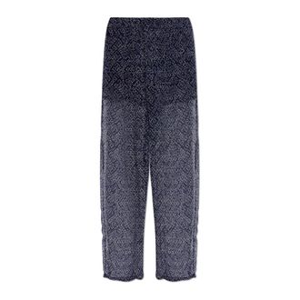 Isabel Marant Lydna Broeken - Dames - Wijde Broeken - Blauw - L - Broeken
