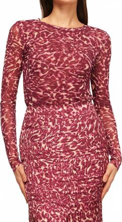 Misa Lula Top In Fauna Abstract