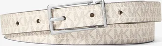Michael Kors Reversible Signature Logo and Leather Belt