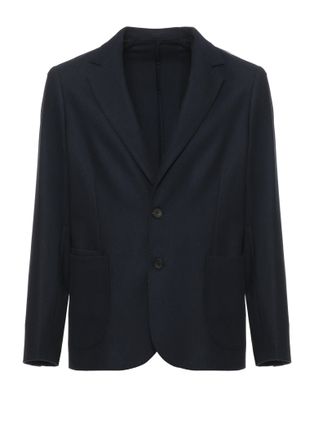Devore Incipit Tailored Wool Jacket with Classic Lapel and Button Details