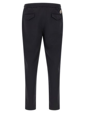 Moncler Logo Patch Joggers - Black