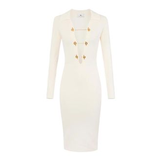 Elisabetta Franchi Dames, Jurken, Beige, Maat: XS