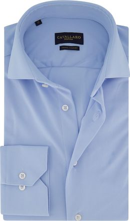 Cavallaro Lichtblauw overhemd Cavallaro Ratiero wide spread boord