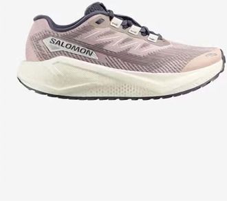 Salomon Womens Aero Blaze 3 Grvl Running Shoes In Shadow Gray/vanilla Ice