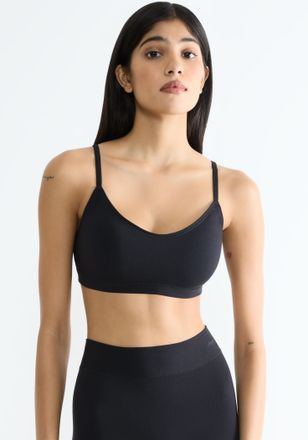 sloggi Schalen-BH SLOGGI FREE Evolve P, Damen, Gr. 1, N-Gr, schwarz, Single Jersey, Obermaterial: 46% Polyester, 45% Modal, 9% Elasthan, unifarben, BHs Schal