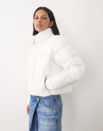 Columbia giacca cropped Puffect III bianca-Bianco