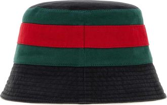 Gucci Mens Hat Bucket Black Cotton