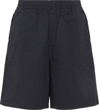 Carhartt Work in Progress Black Toland Cotton Shorts-Uomo
