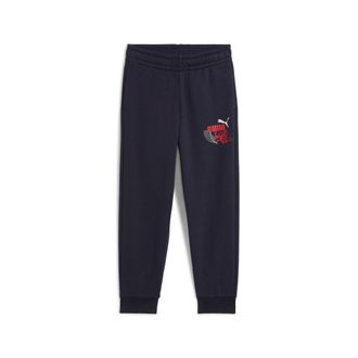 Puma Trainingshose PUMA LITTLE RUNNERS SWEATPANTS TR PS, Damen, Gr. 104, N-Gr, blau (new navy), Sweatware, Obermaterial: 68% Baumwolle, 32% Polyester, bedr
