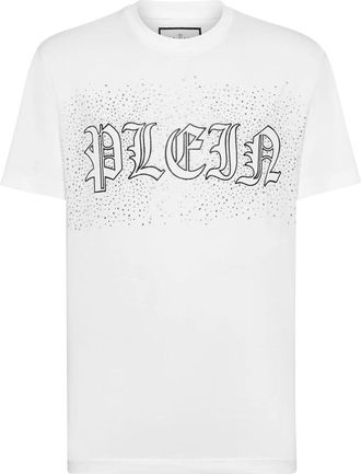 Philipp Plein T-Shirt Ronde Hals - Heren - T-shirts - Wit - 2XL - Katoen - Tops