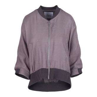 8pm Bomber Jackets, female, Gray, Size: XS Bomber San Francisco