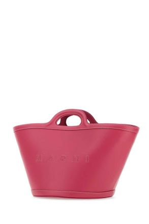 Marni Womens Dark Pink Leather Small Tropicalia Handbag Lightorchid Borse A Mano