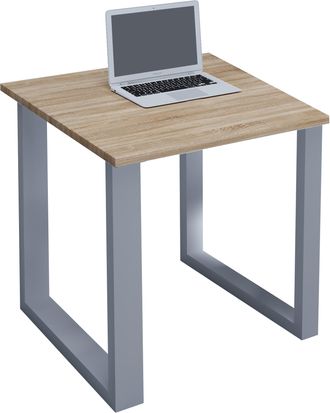 ebuy24 Mesa De Escritorio De Madera Lona U Alu 76x80x80 - Vcm