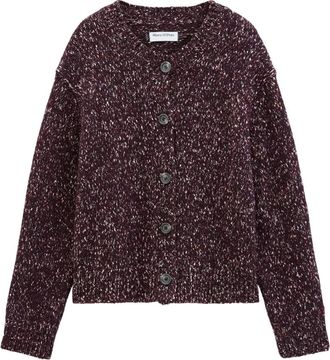 Marc O'Polo Tweed Cardigan - Dames - Truien - Rood - Maat: M Tweed