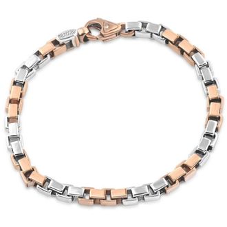 Pompeii3 Mens Tight Box Link 14k Gold (50gram) or Platinum (81gram) 5.5mm Bracelet 8.5