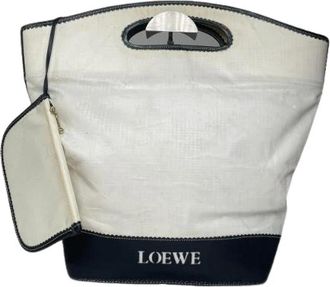 Loewe Pre-owned Leren Tote - Dames - Vintage Shopper - Wit - ONE Size - Leer - Vintage