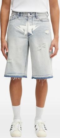 A Bathing Ape Shorts Destroyed Sta - Blu