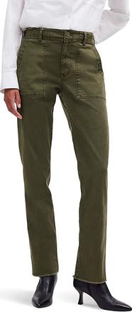 Madewell Midrise Stretch Utility Slim Leg Womens Dress Pants Faded Ivy : 28 28.5, Cotton/Denim/Elastane
