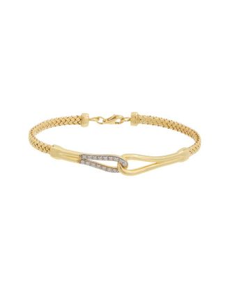 Meshmerise 18K Gold 0.12 Ct. Tw. Diamond Bracelet