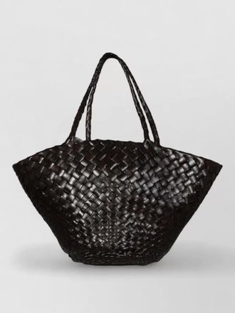 Dragon Diffusion beach tote bag woven design dual handles