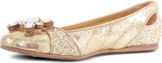 Miu Miu Ballerine con glitter - Oro