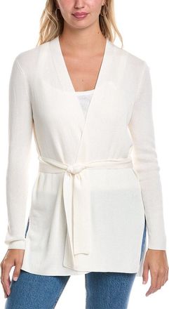 Lafayette 148 New York Belted Silk-Blend Cardigan