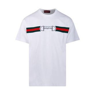 Gucci Stripe Horsebit-detail T-shirt