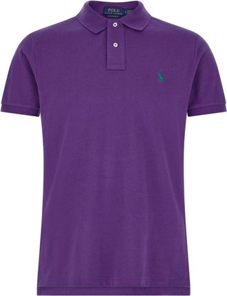 Polo Ralph Lauren Piqu&eacute; Polo Shirt - Heren - Polos - Paars - S - Katoen - Tops
