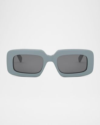 Celine Men & apos;s Triomphe Acetate Rectangle Sunglasses