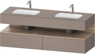 Duravit Qatego Lavabo Encastrado Con Base De Lavabo Consola, - Duravit