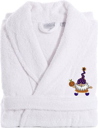 Linum Home Textiles Turkish Cotton Terry Embroidered Unisex Halloween Bath Robe