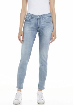 Replay 5-Pocket-Jeans REPLAY NEW LUZ Skinny Fit, Damen, Gr. 25, L&auml;nge 30, blau (light blau c42), Denim/Jeans, Obermaterial: 94% Baumwolle, 4% Elastomultieste