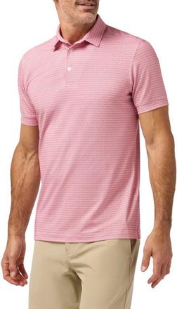 Mizzen+Main Versa Trim Fit Performance Golf Polo in Red Hot Tee Off at Nordstrom, Size Xx-Large