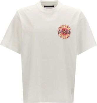 Amiri T-Shirts, male, White, S, Sun Logo T-Shirt