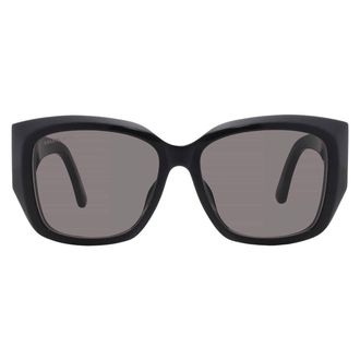 Balenciaga Grey Butterfly Ladies Sunglasses BB0445SK 001 56