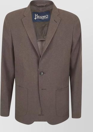 Herno jacket long sleeves notch lapel front pockets
