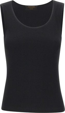 Gran Sasso Tanktop - Dames - Tops zonder mouwen - Zwart - S - Katoen - Tops