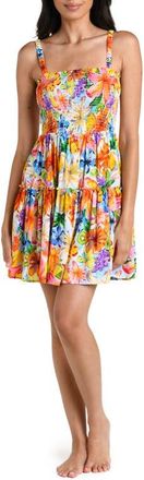 La Blanca Flora de Fruta Cover-Up Minidress in Blue/green Multi at Nordstrom, Size X-Large