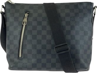 Louis Vuitton Black Damier Graphite Damier Graphite Shoulder Bag (Pre-Owned)