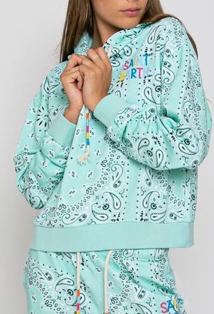 MC2 Saint Barth Cotton Bandanna Hoodie With Saint Barth Embroidery