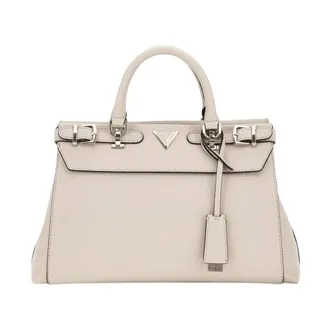 Guess Handbags, female, Gray, Size: ONE SIZE Eco Ali Luxury Satchel