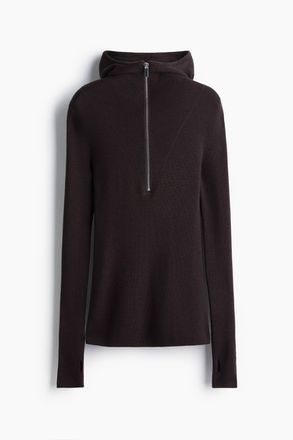 H&M Hoodie aus Merinowolle - Brown