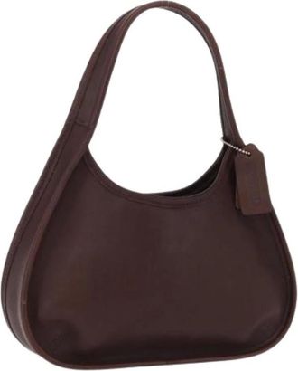 Coach Pre-owned Charm Hand Bag - Dames - Vintage Schoudertas - Bruin - ONE Size - Leer - Vintage